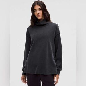 Lululemon Softstreme Funnel-Neck Long Pullover Black Medium